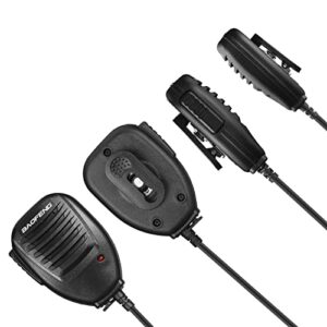 BAOFENG Waterproof Speaker Two Way Radio Microphone Ham Radio Handheld Remote Shoulder Mic UV-9R UV-9R Plus MK1 UV-9R PRO UV-9G GT-3WP BF-T57 BF-9700 UV-82WP(T-56)