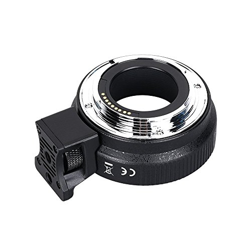 Commlite CM-EF-EOS M Auto-Focus Lens Mount Adapter for EF/EF-S Lens to Canon EOS M (EF-M Mount) Mirrorless Camera Lens Converter Ring for Canon EOS M1 M2 M3 M5 M6 M10 M50 M100