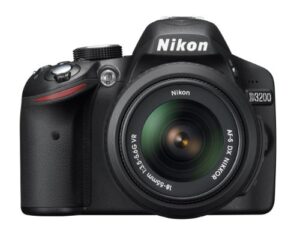 nikon digital single-lens reflex camera d3200 kit lens af-s dx nikkor 18-55mm f/3.5-5.6g vr included black d3200lkbk – international version (no warranty)