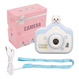 pssopp kids digital camera, usb charging cartoon mini children digital camera rechargeable toddler camera for toddler