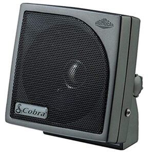 cobra hg s100 – dynamic external cb speaker, sound, rugged design , black