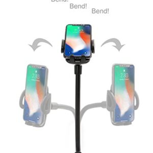 Car Windshield Phone Holder Mount, EXSHOW Universal Car Window Cell Phone Truck Mount with Gooseneck Long Arm Super Suction Cup for iPhone 12 11 Xr Xs Max X 8 Plus 7 6S, Samsung and All 3.5-6.5" Phone