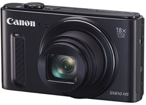 canon digital camera powershot (power shot) sx610 hs black pssx610hs (bk) – international version (no warranty)