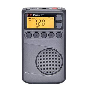 C. Crane CC Pocket AM FM and NOAA Weather Radio with Clock and Sleep Timer