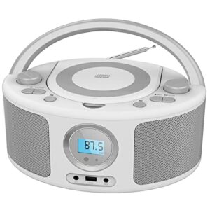 cd radio portable cd player boombox with bluetooth,fm radio, usb input and 3.5mm aux headphone jack,cd-r/cd-rw/mp3/wma playback,ac/battery powered(wtb-791)