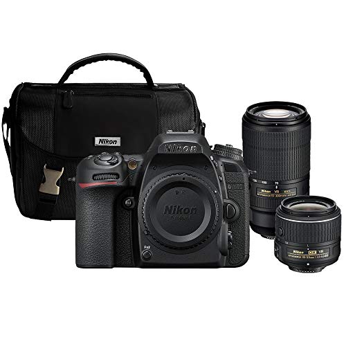 Nikon D7500 20.9MP DX-Format Digital SLR Camera with 18-55 VR & 70-300 AF-P VR Lens Deluxe Accessory Bundle