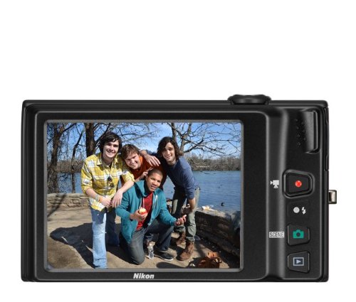 Nikon COOLPIX S4100 14 MP Digital Camera with 5x NIKKOR Wide-Angle Optical Zoom Lens and 3-Inch Touch-Panel LCD (Black)