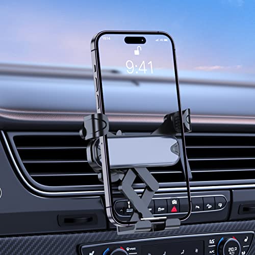 AuspyMia Car Cell Phone Holder for Air Vent Clip, Universal Gravity Mobile Phone Mount, Hands Free Cute Auto Car Phone Holder Compatible for iPhone and Android