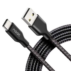 noot products-Charger Cable for Google Pixel 6/6 Pro/5a/5/4a 5G/4a/4/4XL, Samsung Galaxy S22/S21/S20/S21 FE/S20 FE/S10/S10E/A10e/A11/A21/A51/A71 - Braided 6FT USB Type C to A Fast Charger Cable