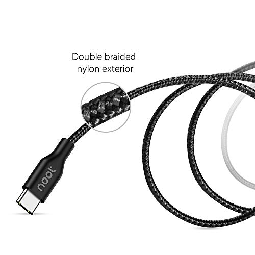 noot products-Charger Cable for Google Pixel 6/6 Pro/5a/5/4a 5G/4a/4/4XL, Samsung Galaxy S22/S21/S20/S21 FE/S20 FE/S10/S10E/A10e/A11/A21/A51/A71 - Braided 6FT USB Type C to A Fast Charger Cable