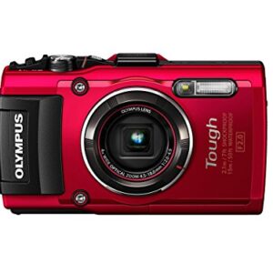 Olympus TG-4 16 MP Waterproof Digital Camera with 3-Inch LCD (Red)