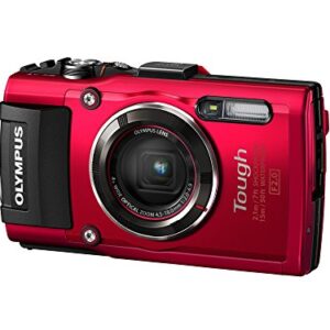 Olympus TG-4 16 MP Waterproof Digital Camera with 3-Inch LCD (Red)