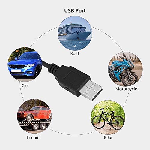 Keenso 1M 3.5mm USB 3.0 AUX Extension Mount,USB AUX Port 3.5mm Extension Cable for Car,Vehicle,Marine,Boat,Motorcycle