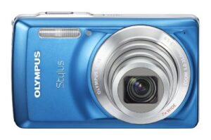 olympus stylus 7030 14 mp digital camera with 7x wide angle dual image stabilized zoom and 2.7-inch lcd (blue) (old model)