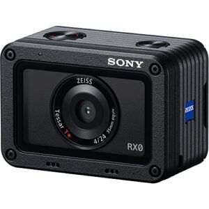 Sony RX0 Ultra-Compact Waterproof/Shockproof Camera (DSC-RX0) + 64GB Memory Card + ENEL19 Battery + Case + Card Reader + Corel Photo Software + Flex Tripod + Hand Strap + Memory Wallet + More
