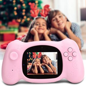 SALUTUY Children Video Camera, Delayed Photos Continuous Shooting 12Mp Photos Children Camera for Birthday for Thanksgiving for Christmas for Kids(Pink)