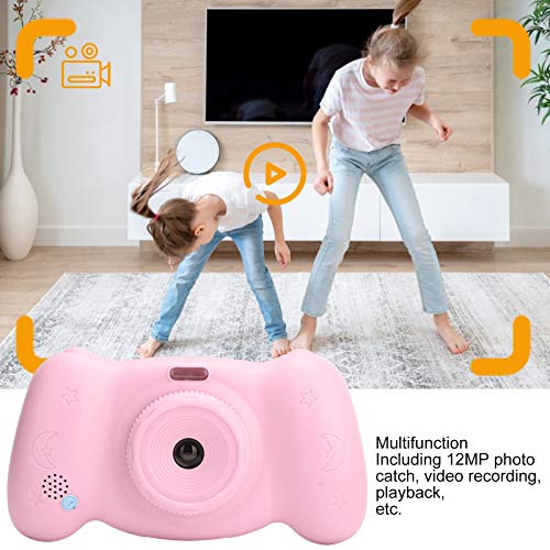 SALUTUY Children Video Camera, Delayed Photos Continuous Shooting 12Mp Photos Children Camera for Birthday for Thanksgiving for Christmas for Kids(Pink)