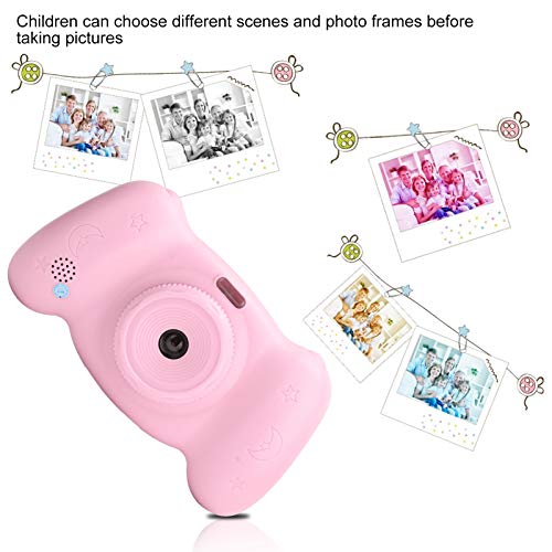 SALUTUY Children Video Camera, Delayed Photos Continuous Shooting 12Mp Photos Children Camera for Birthday for Thanksgiving for Christmas for Kids(Pink)