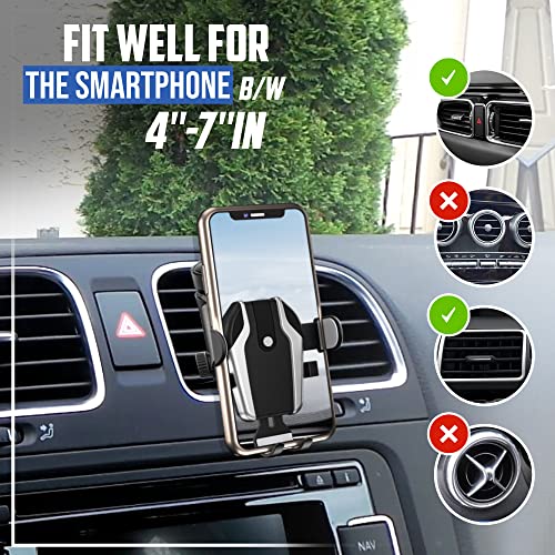 Tanaview Cell Phone Holder for Car, Phone Holder Mount Dashboard & Windshield Universal Car Mount Phone Holder Desk Stand for All Smartphones
