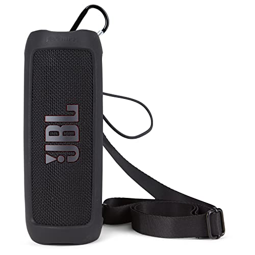 JBL FLIP 6 Portable Wireless Bluetooth IP67 Waterproof Speaker Bundle with Boomph Silicone Protective Case - Black