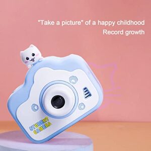 Kids Camera, Front and Rear Single Shot 2000w, Game Music All-in-one, Color Picture Frame Sticker, Filter, Camera Can Take Pictures Without Card, Support for Maximum 32GB Cards