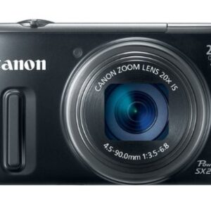 Canon PowerShot SX260 HS 12.1 MP CMOS Digital Camera with 20x Image Stabilized Zoom 25mm Wide-Angle Optical Lens and 1080p HD Video (Black)