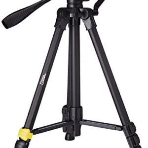 NATIONAL GEOGRAPHIC PhotoTripod Kit Large, with Carrying Bag, 3-Way Head, Quick Release, 4-Section Legs Lever Locks, Geared Centre Column,Load up 3kg, Aluminium, for Canon, Nikon, Sony, NGHP001