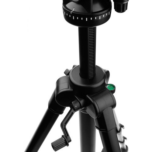 Magnus VT-350, Aluminum Video Tripod System with Fluid Head, Extends to 82”, Max Load 15 lb Mid-Level Spreader, Spiked Feet with Rubber Covers. Plus Quick Release plate, Carry Case with Shoulder Strap