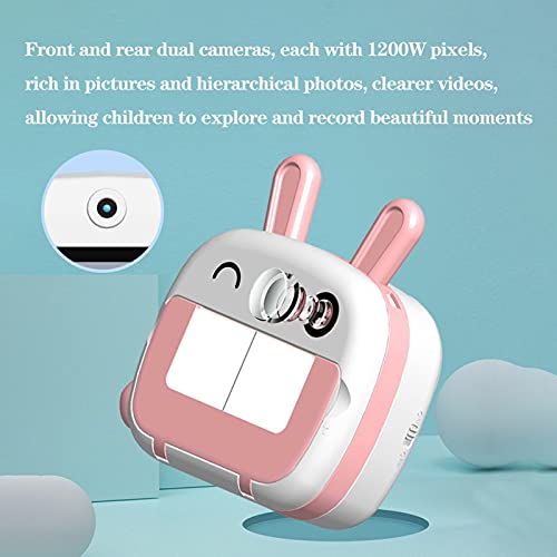 Damian-Sewing Kids Instant Camera Video Selfie Photo Shooting Digital Camera Kids Camera for Girls,Toddler Camera Kids Digital Video Camera 1080P Toys Gifts Birthday Rechargable (Color : Blue)