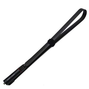hys tactical foldable antenna, dual band 144/430mhz sma-female handheld whip, 31.5inch 800mm antenna for bf uv-5r series, uv-82 series, bf-f8hp kenwood two way radio