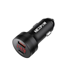 nexpow 38w usb c car charger, fast usb car charger adapter pd 20w or qc3.0 compatible with nexpow jump starter