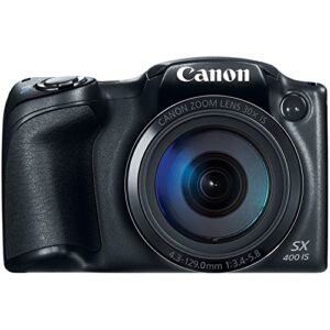 canon powershot sx400 digital camera with 30x optical zoom (black) (discontinued by manufacturer) (renewed)