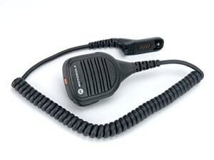 motorola pmmn4062a remote speaker microphone with impres audio (black)