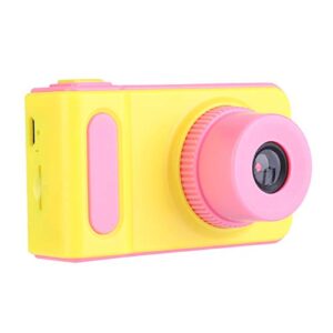 FikaLife 2 Inch 1080P Digital Toy Children's Camera Cartoon Outdoor Small Camera Gift(Pink)