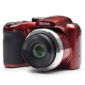 kodak pixpro astro zoom az252-rd 16mp digital camera with 25x optical zoom and 3″ lcd (red)