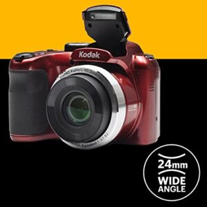 Kodak PIXPRO Astro Zoom AZ252-RD 16MP Digital Camera with 25X Optical Zoom and 3" LCD (Red)