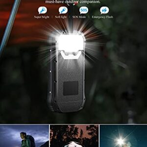 aonidi Solar Power Bank, Portable Charger 26800mAh with 5V 3.1A Output 2 Inputs, Outdoor Battery Pack with Flashlight IP66 Waterproof Battery Bank for iPhone Android Cell Phones