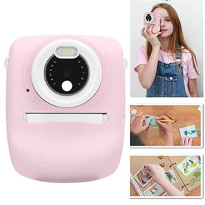 Kids Digital Selfie Camera P01B Print 2.4inch IPS Display Video Recorder Dual Lens 1800W Camera for Kids Kids Camera (Pink)