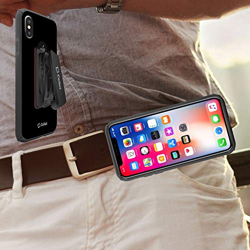 Belt Clip Cell Phone Holder – 3M Adhesive Belt Clip Phone Holster GPS, Walkie-Talkie Compatible with iPhone 14 Pro Max Plus 13 12 11 Galaxy Z Fold, Z Flip S22 S21 Google Pixel LG Moto