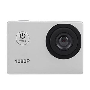 1080P Camera, with Battery HD Camera, Waterproof Camera for Outdoor Indoor(Silver, Pisa Leaning Tower Type)