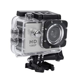 1080P Camera, with Battery HD Camera, Waterproof Camera for Outdoor Indoor(Silver, Pisa Leaning Tower Type)