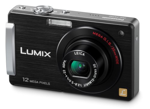 Panasonic Lumix DMC-FX580 12MP Digital Camera with 5x MEGA Optical Image Stabilized Zoom and 3 inch LCD (Black)