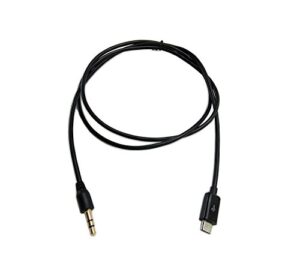 sinloon audio output cable, micro-usb to 1/8 stereo 3.5mm audio car aux cable for s3 i9300 s2 i9100 i9220 (3.2 feet = 1 meter, black)