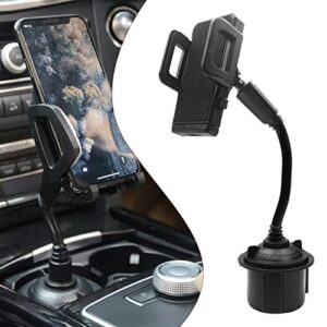 quicto car cup holder phone mount,universal extendable cup base phone holder for car truck ,compatible with iphone 13 12 11 pro max & all cell phones,super stable, easily install