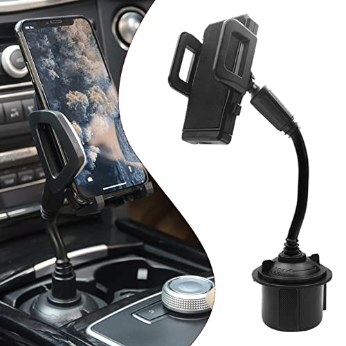 QUICTO Car Cup Holder Phone Mount,Universal Extendable Cup Base Phone Holder for Car Truck ,Compatible with iPhone 13 12 11 Pro Max & All Cell Phones,Super Stable, Easily Install