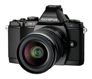 olympus om-d e-m5 16mp live mos interchangeable lens camera with 3.0-inch tilting oled touchscreen and 12-50mm lens (black) – international version (no warranty)