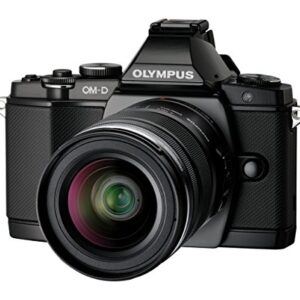 Olympus OM-D E-M5 16MP Live MOS Interchangeable Lens Camera with 3.0-Inch Tilting OLED Touchscreen and 12-50mm Lens (Black) - International Version (No Warranty)