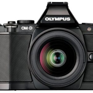 Olympus OM-D E-M5 16MP Live MOS Interchangeable Lens Camera with 3.0-Inch Tilting OLED Touchscreen and 12-50mm Lens (Black) - International Version (No Warranty)