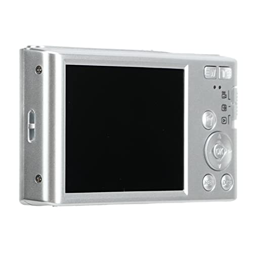 16X Digital Zoom Camera Builtin Fill Light 44MP 4K HD Camera Shockproof for Recording (Silver)