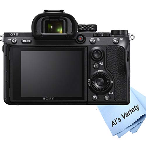 Sony Alpha a7 III Mirrorless Digital Camera with 28-70mm Lens + Shot-Gun Microphone + LED Always on Light+ 64GB Extreme Speed Card, Gripod, Case, and More (26pc Video Bundle)